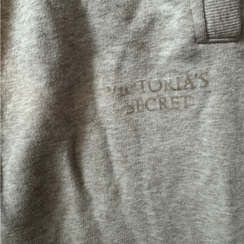 Victoria's Secret Heather Gray woman’s wide leg Sweatpants - Picture 3 of 4